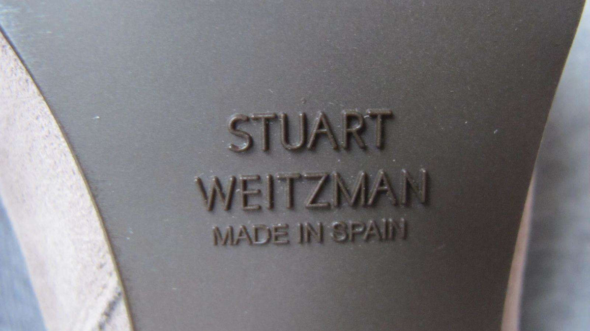 STUART WEITZMAN GRANDIOSE GREY SUEDE BOOTS EU 40 US 9 UK 6.5