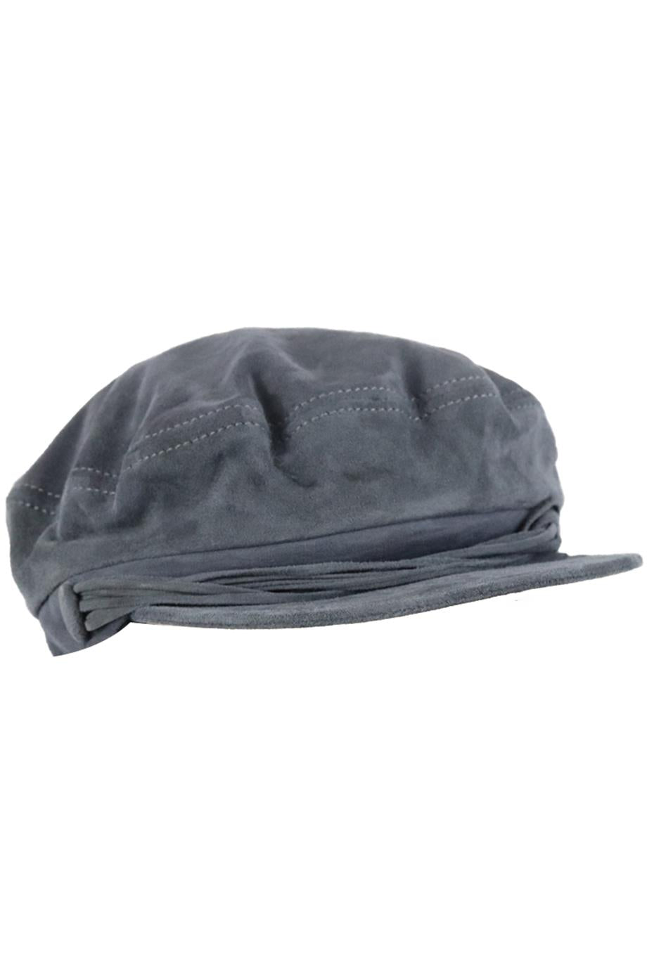 MAISON MICHEL SUEDE CAP LARGE