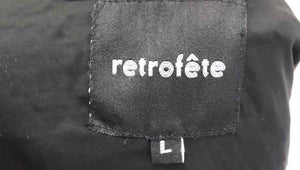 RETROFÊTE CLAIRE SEQUINED CHIFFON MINI DRESS LARGE