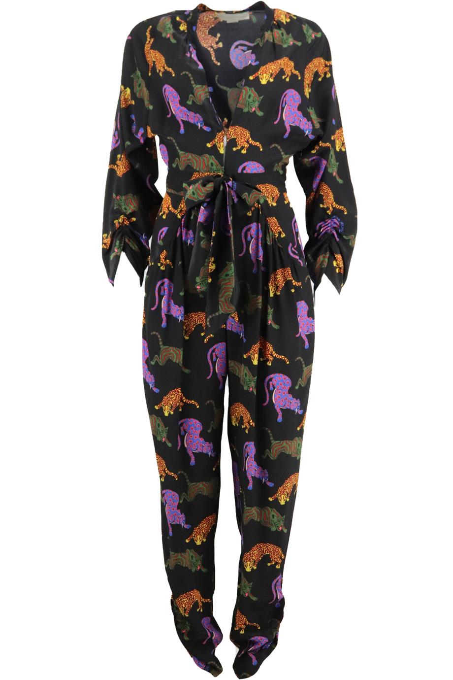 STELLA MCCARTNEY PRINTED SILK JUMPSUIT IT 38 UK 6