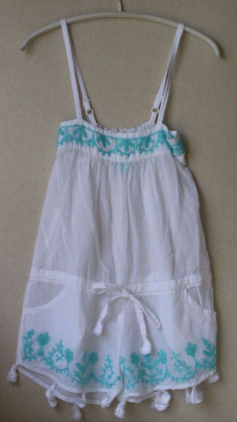 MELISSA ODABASH KIDS BABY EISHA WHITE PLAYSUIT ROMPER 4 YEARS