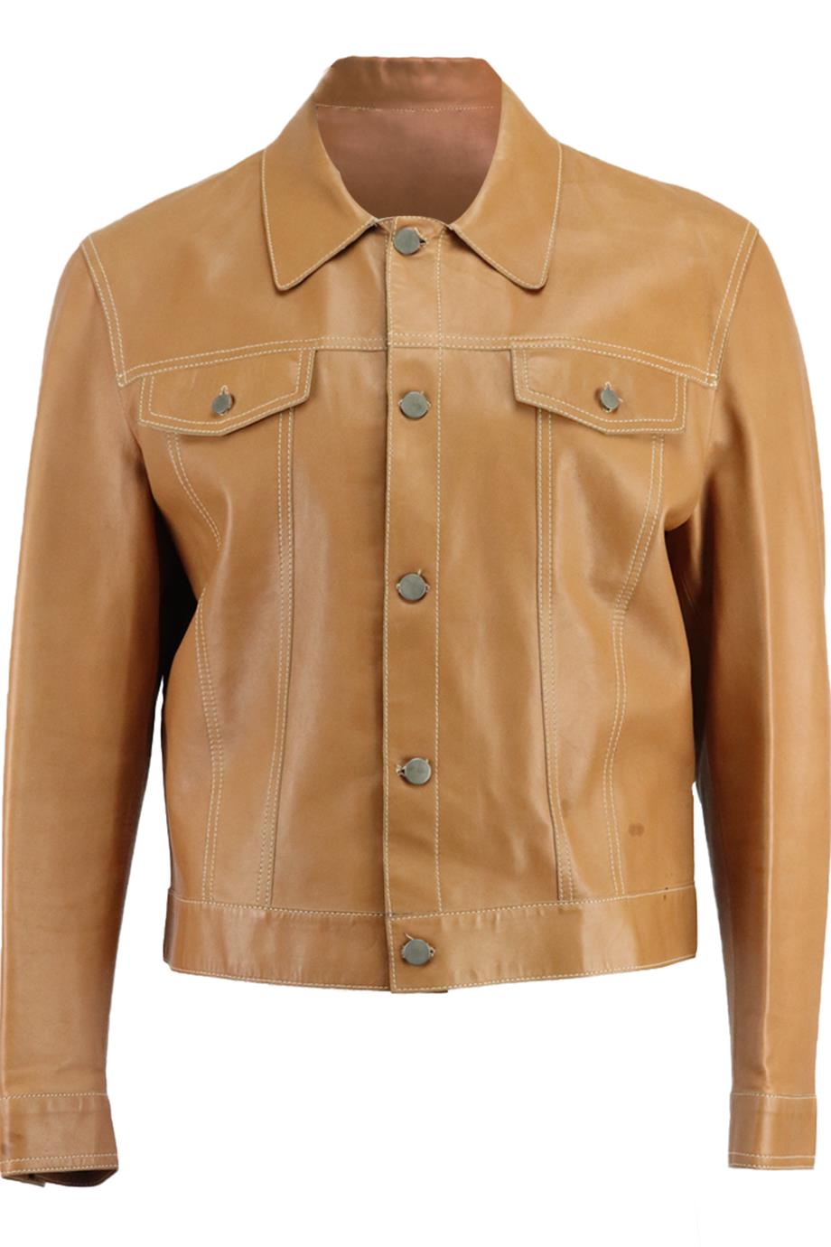JOSEPH MEN'S LEATHER JACKET LARGE