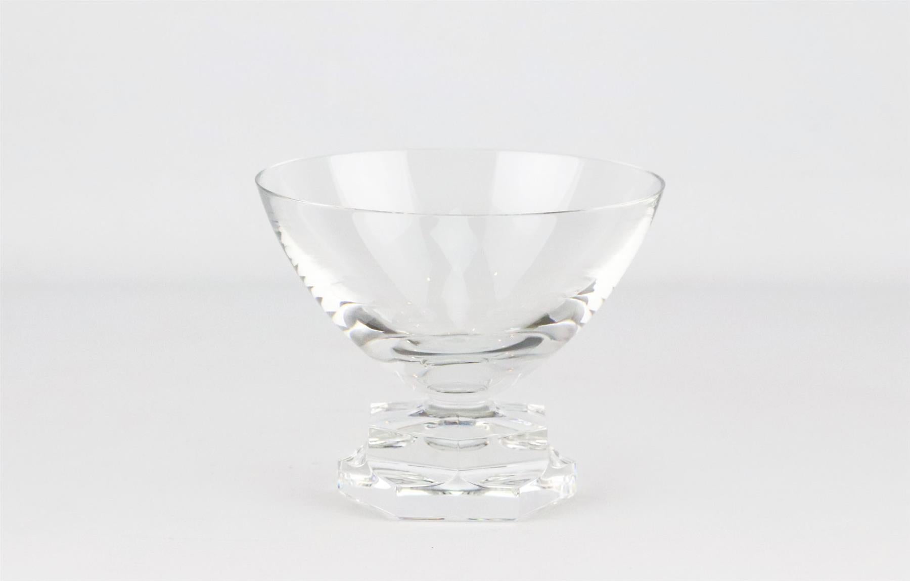 BACCARAT SET OF 2 CRYSTAL CHAMPAGNE GLASSES
