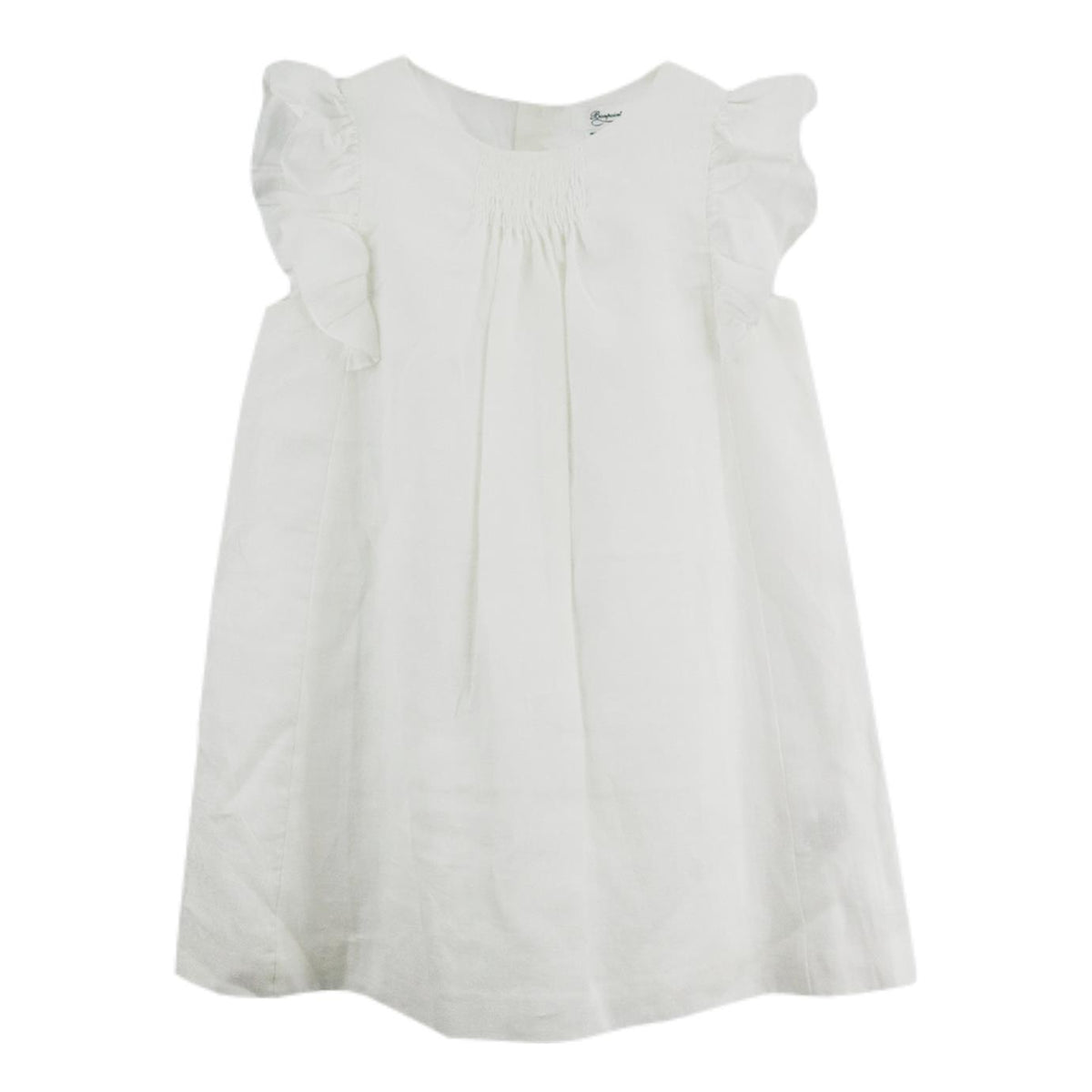 BONPOINT KIDS GIRLS GLITTERED LINEN DRESS 8 YEARS