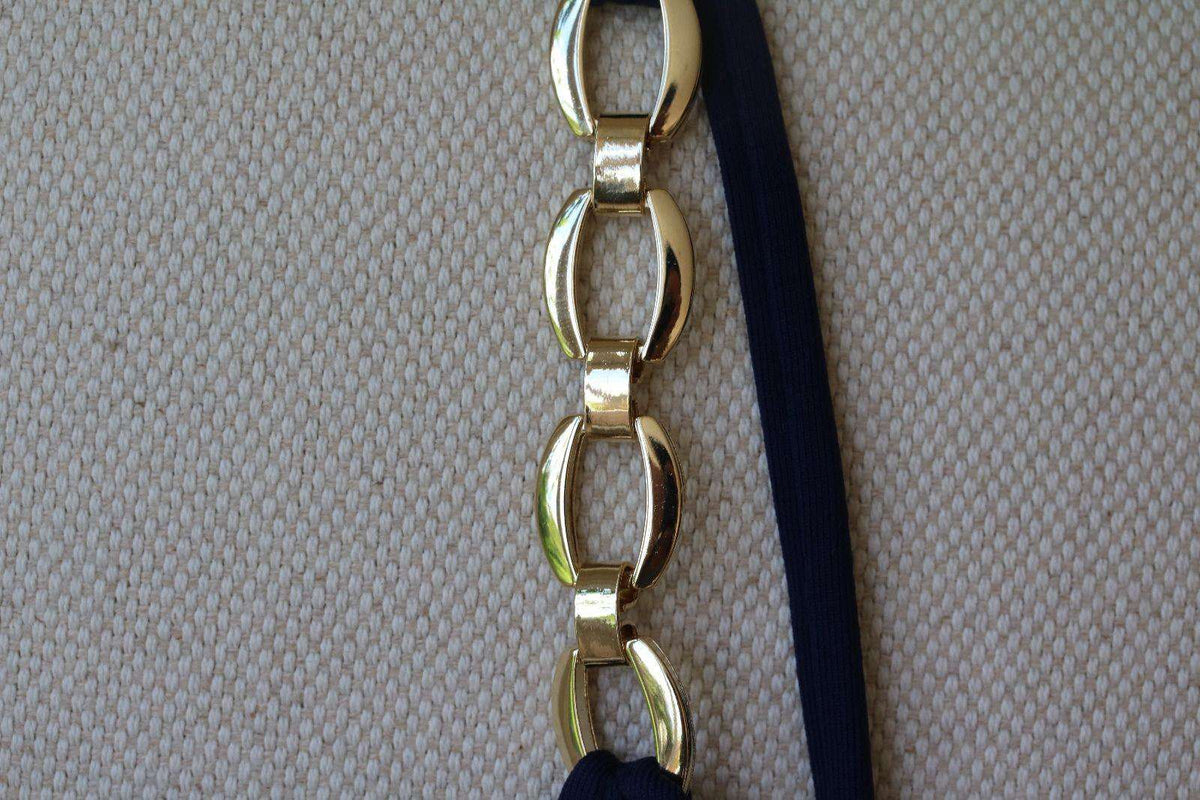 MELISSA ODABASH MEXICO NAVY CHAIN BIKINI UK 10/14