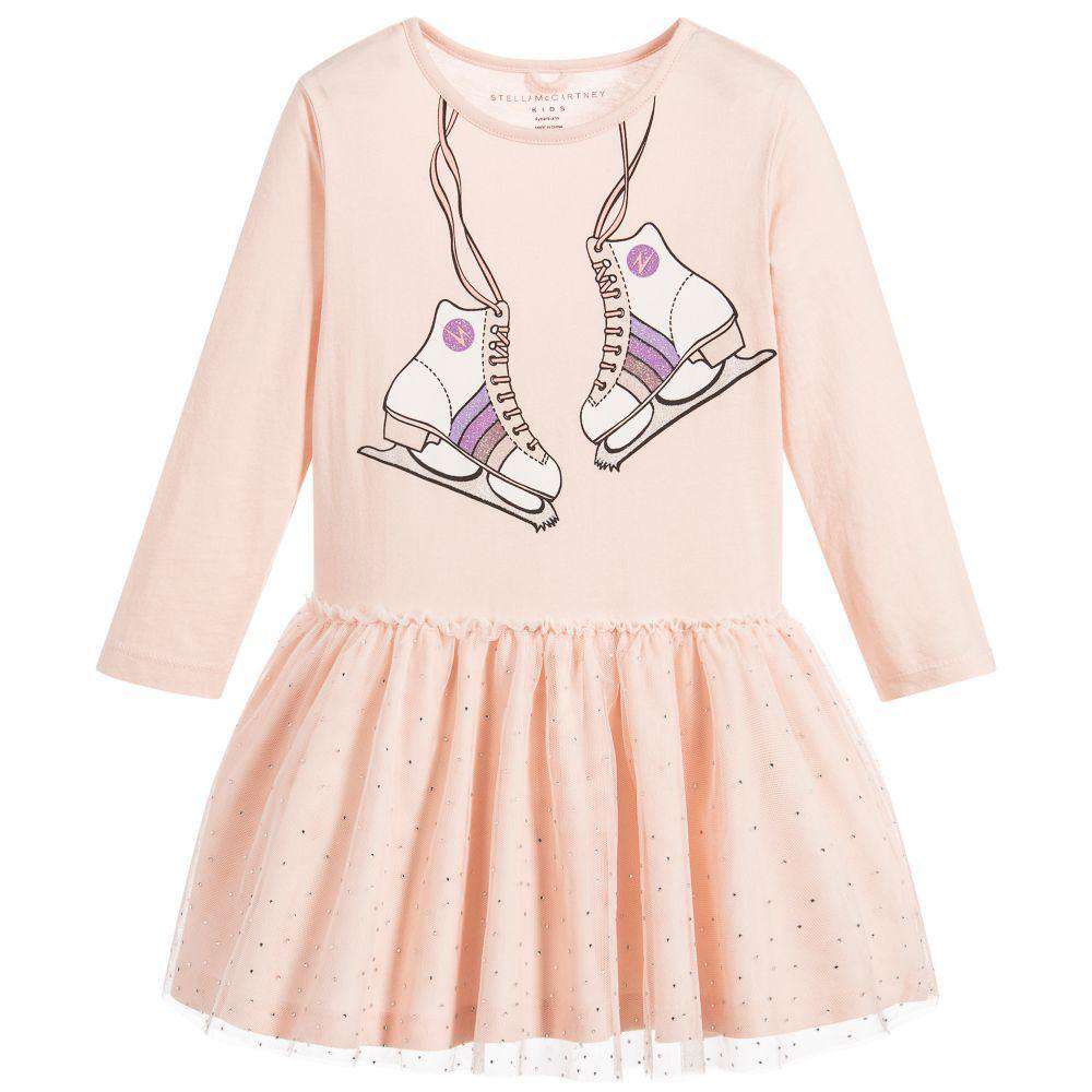 STELLA MCCARTNEY KIDS GIRLS PINK ICE SKATES DRESS 5 YEARS