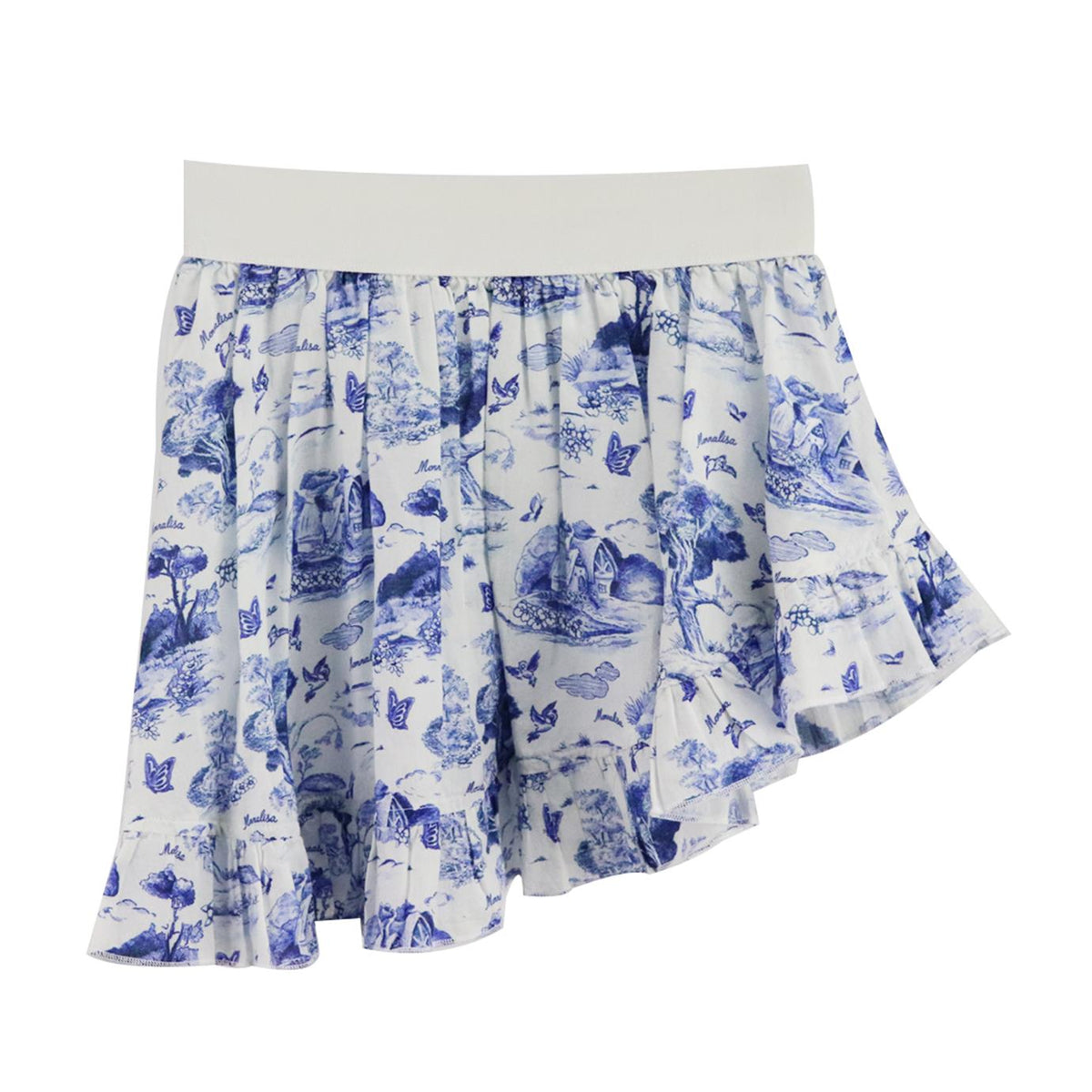 MONNALISA KIDS GIRLS PRINTED COTTON SKIRT 8 YEARS