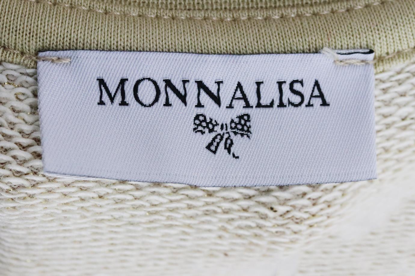 MONNALISA KIDS GIRLS METALLIC COTTON DRESS 8 YEARS