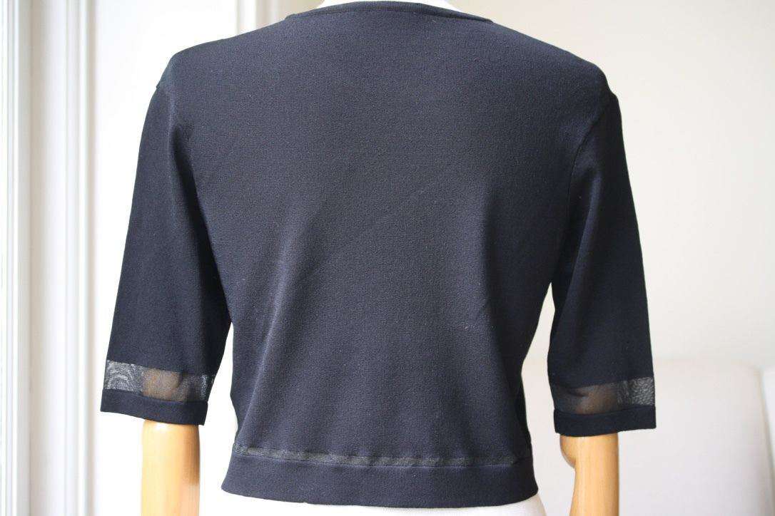 OHNE TITEL SHEER PANEL CROP TOP SMALL