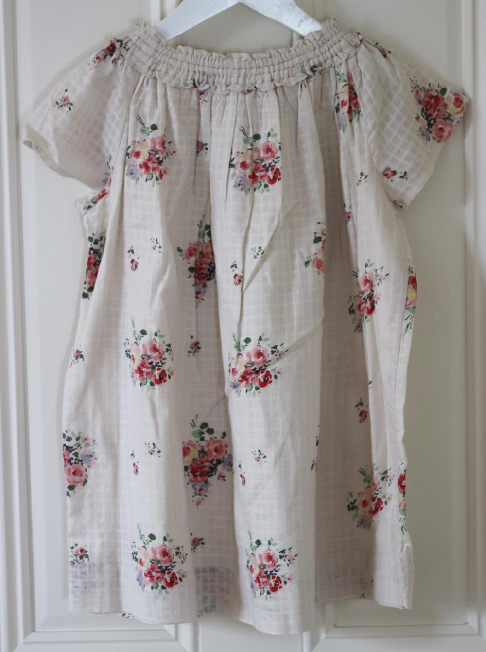 BONPOINT KIDS GIRLS FLORAL COTTON DRESS 6 YEARS