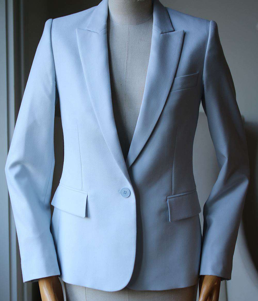 STELLA MCCARTNEY INGRID WOOL-PIQUÉ BLAZER IT 36 UK 4