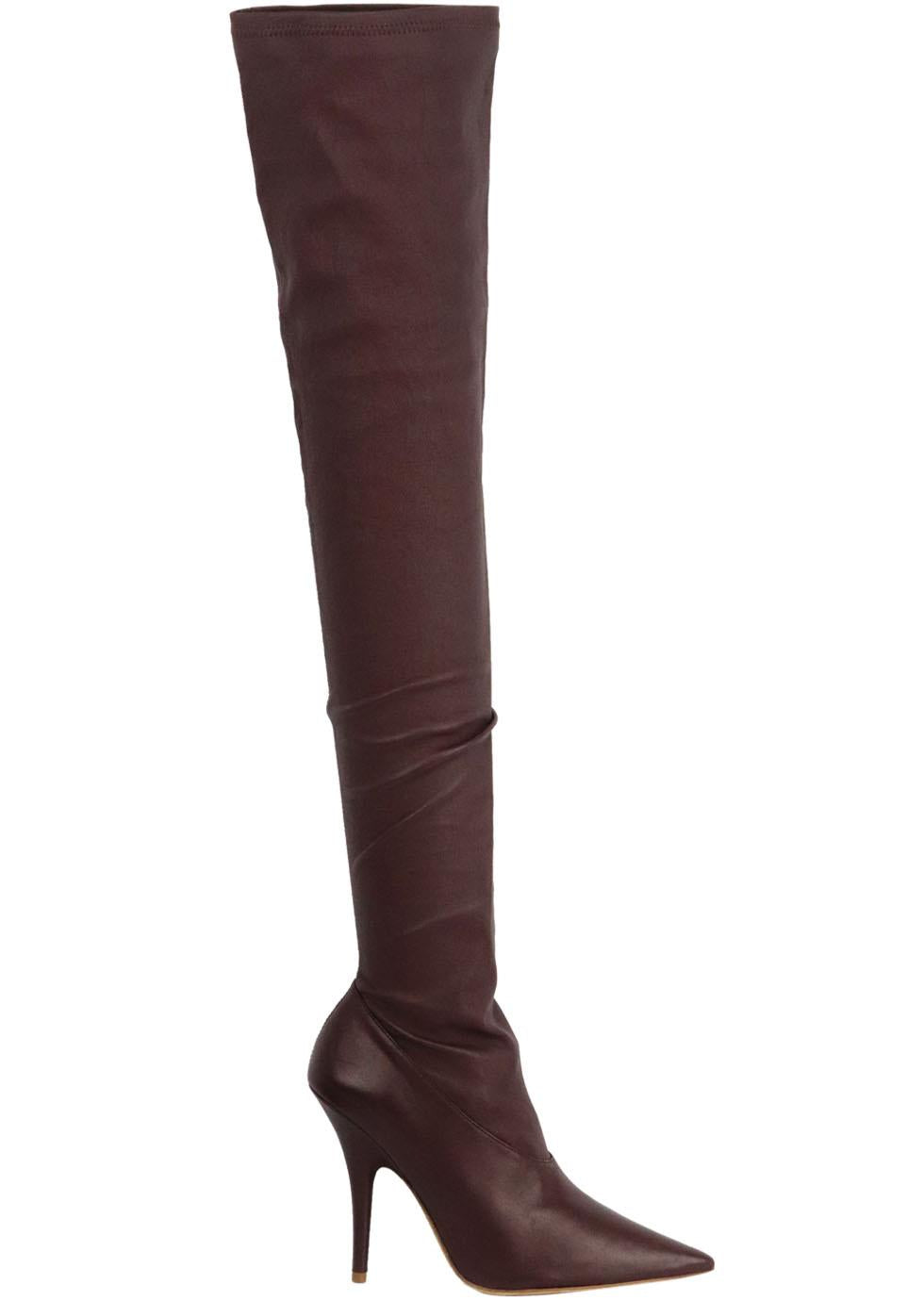 YEEZY SEASON 5 STRETCH LEATHER OVER THE KNEE BOOTS EU 39 UK 6 US 9