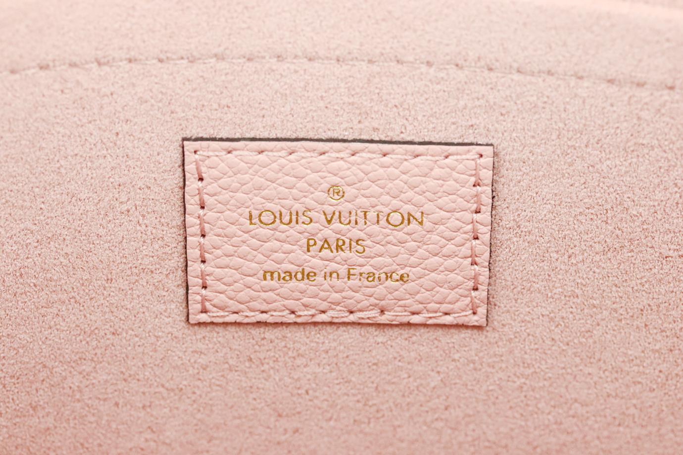 LOUIS VUITTON DAILY POUCH MONOGRAMMED COATED CANVAS AND LEATHER CLUTCH
