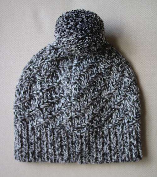 KARL LAGERFELD KIDS GIRLS BLACK COTTON KNITTED HAT 52CM 4-6 YEARS