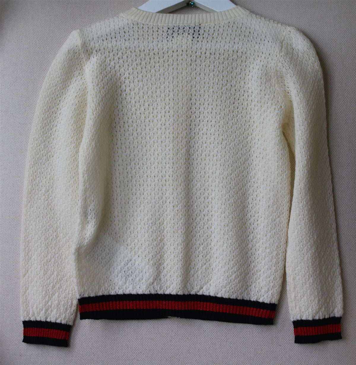GUCCI IVORY WOOL CARDIGAN 36 MONTHS