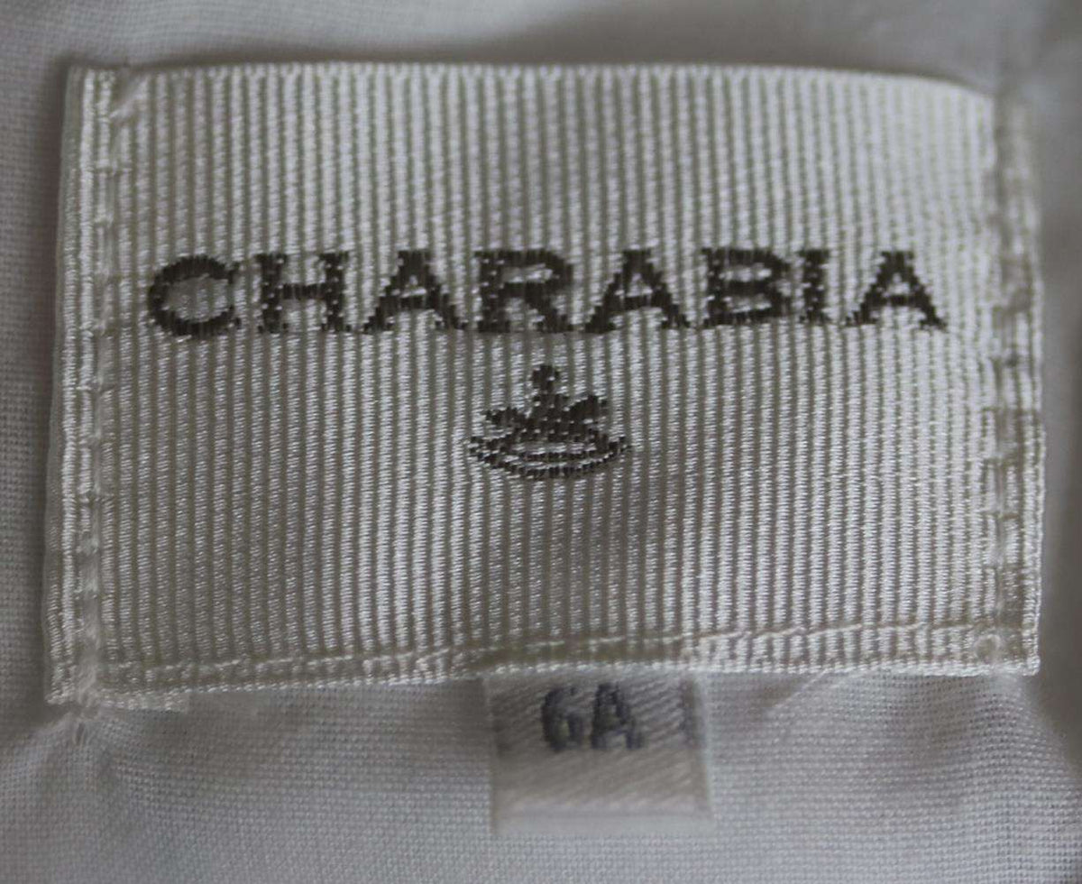 CHARABIA KIDS GIRLS FLOAL AND CAT PRINT SATIN DRESS 6 YEARS