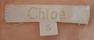 CHLOÉ KIDS GIRLS CROCHET CREPE DRESS 5 YEARS