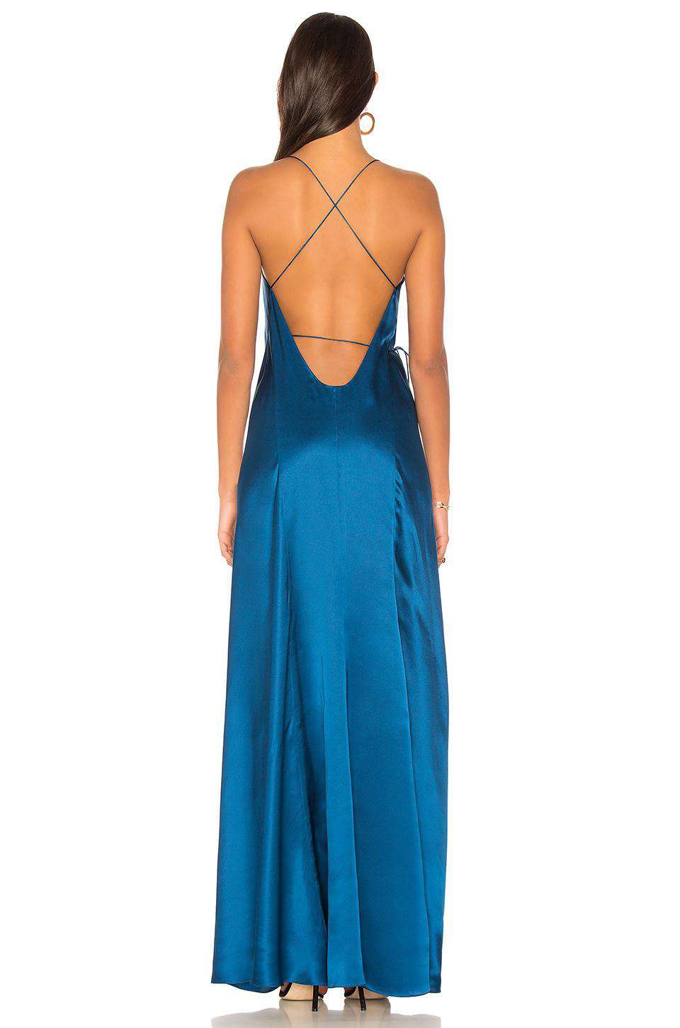 MICHELLE MASON STRAPPY WRAP DRESS US 2 UK 6