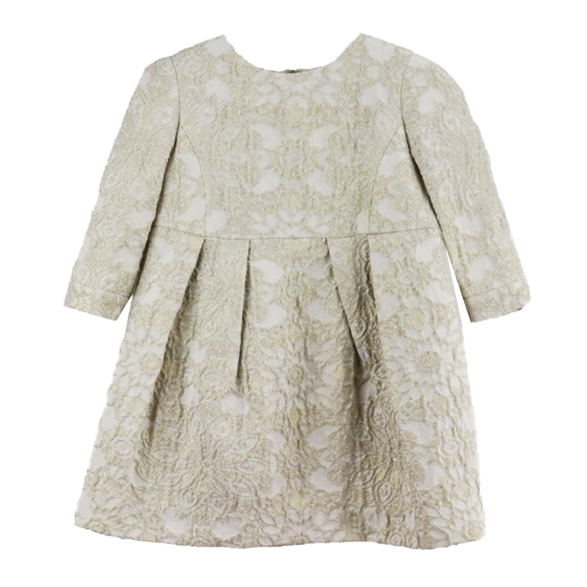 BONPOINT KIDS GIRLS METALLIC WOOL DRESS 4 YEARS