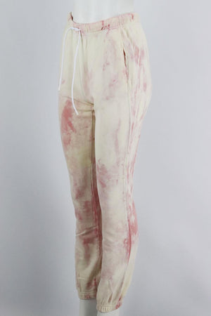 COTTON CITIZEN TIE DYED COTTON JERSEY TRACK PANTS SMALL