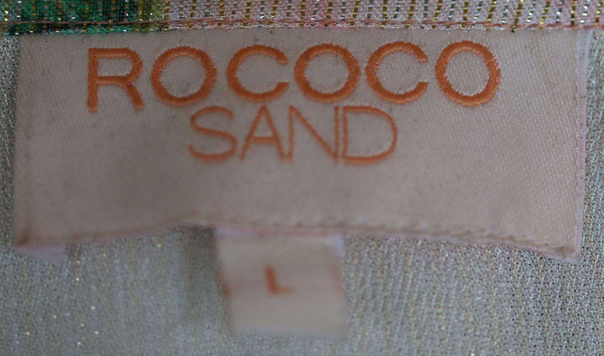 ROCOCO SAND RUCHED LONG DRESS LARGE