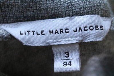 LITTLE MARC JACOBS BABY GIRLS GREY VELOUR TRACKSUIT 3 YEARS