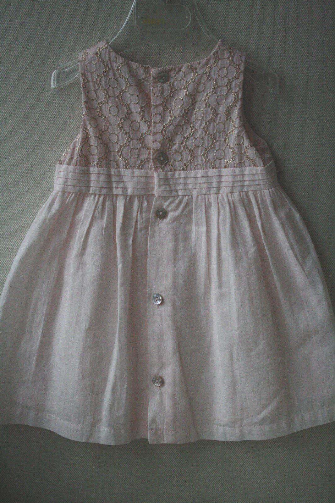 TARTINE ET CHOCOLAT BABY PINK COTTON DRESS 18 MONTHS