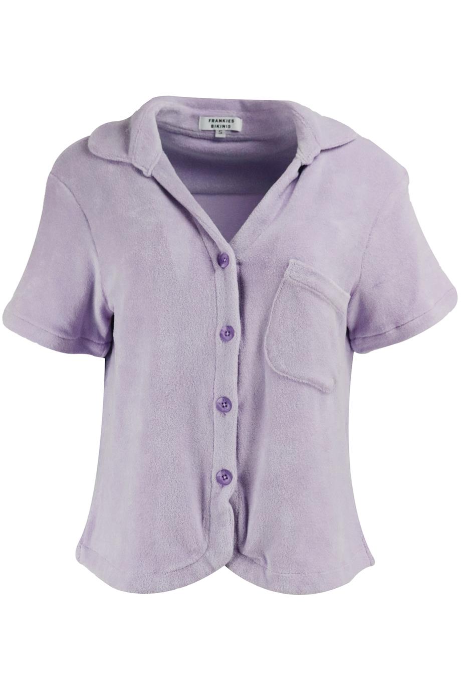 FRANKIES BIKINIS COTTON TERRY SHIRT SMALL