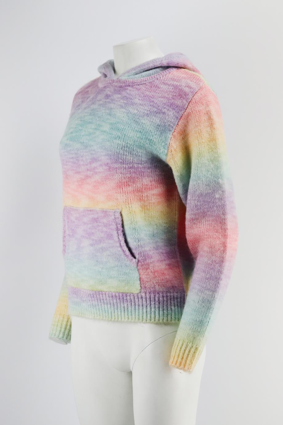 FRANKIES BIKINIS TIE DYED WOOL BLEND HOODIE SMALL