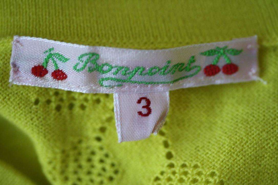 BONPOINT BABY CHERRIES COTTON CARDIGAN 3 YEARS