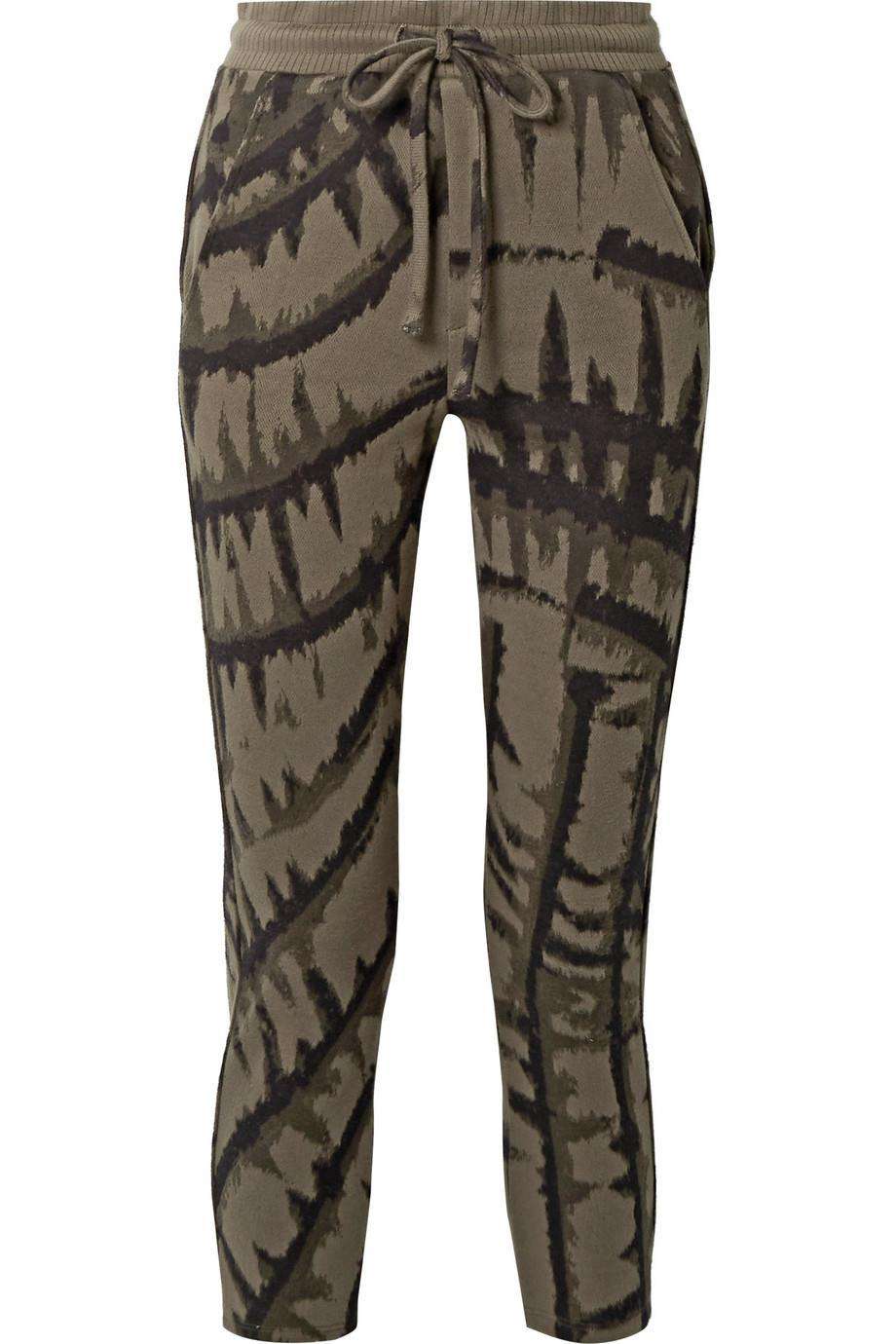 TWENTY MONTREAL HYPER REALITY CROPPED TIE DYED COTTON SWEATPANTS LARGE