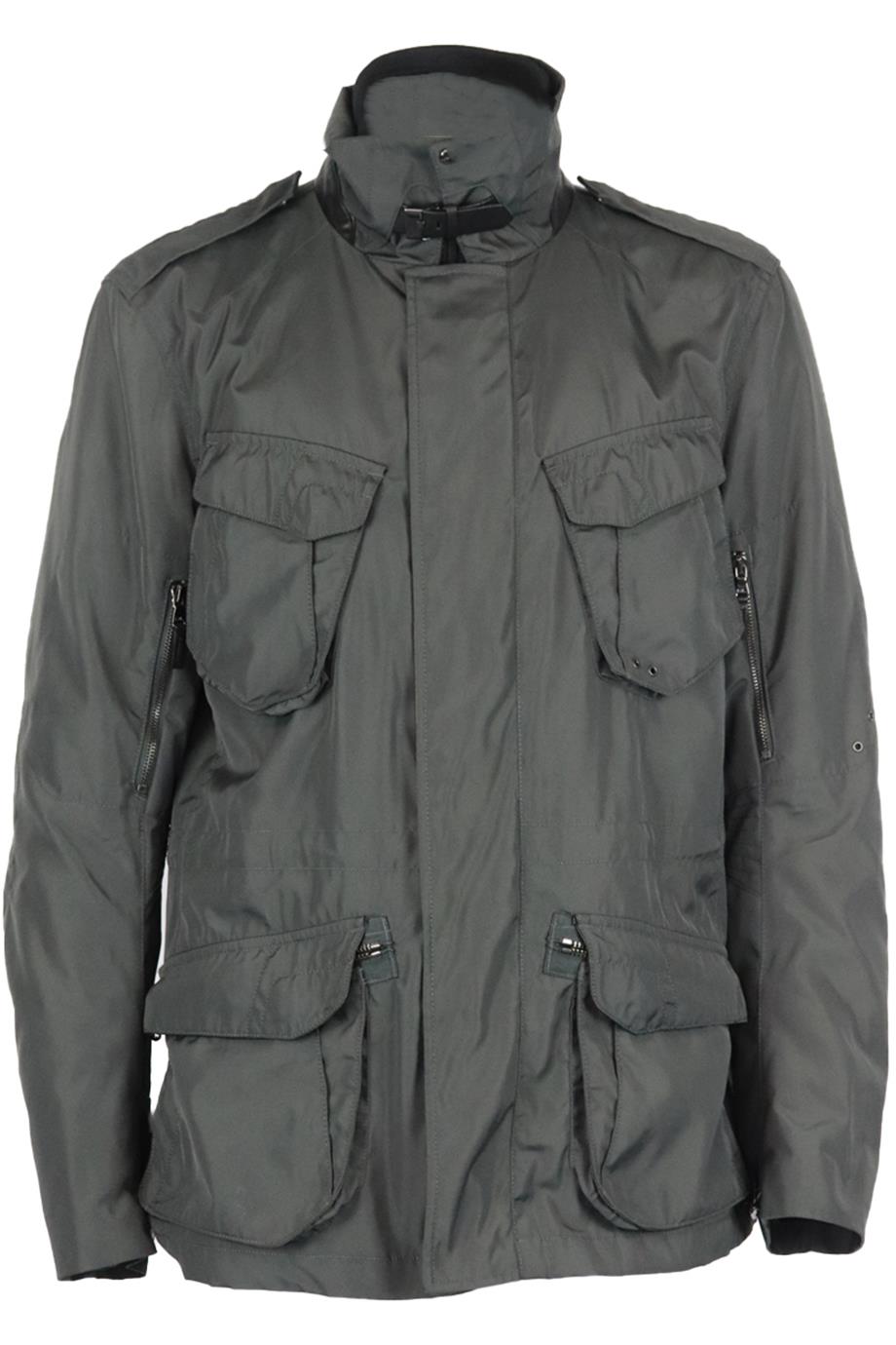 RALPH LAUREN BLACK LABEL MEN'S LEATHER TRIMMED SHELL UTILITY JACKET LARGE