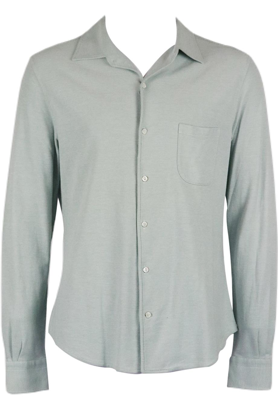 LORO PIANA MEN'S COTTON BLEND SHIRT LARGE