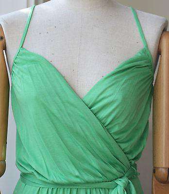 MELISSA ODABASH COVERUP GREEN ZOE KAFTAN MAXI DRESS SMALL