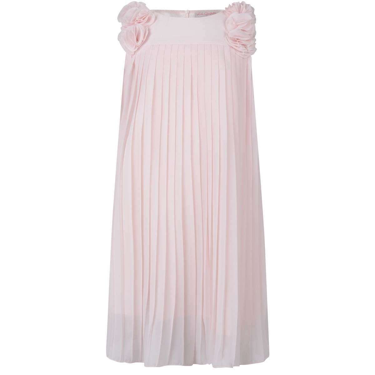 LILI GAUFRETTE KIDS GIRLS PLEATED CHIFFON DRESS 5 YEARS