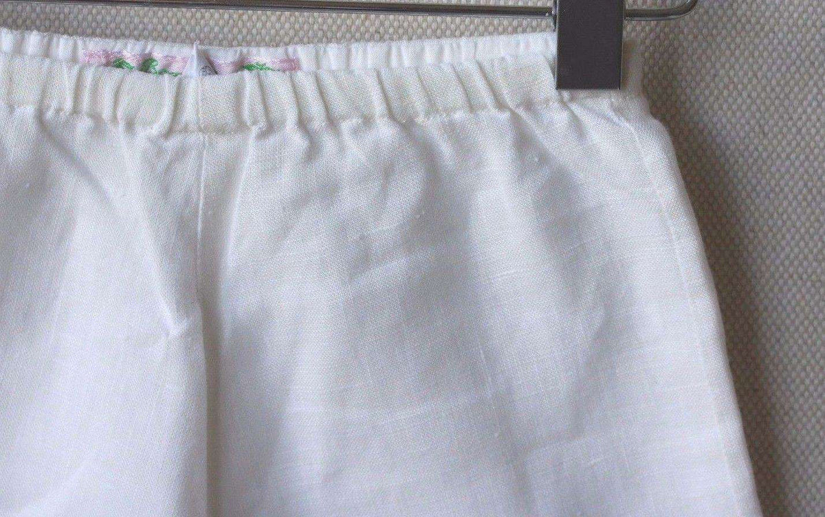 BONPOINT BABY CREAM LINEN DANDY TROUSERS 3 MONTHS