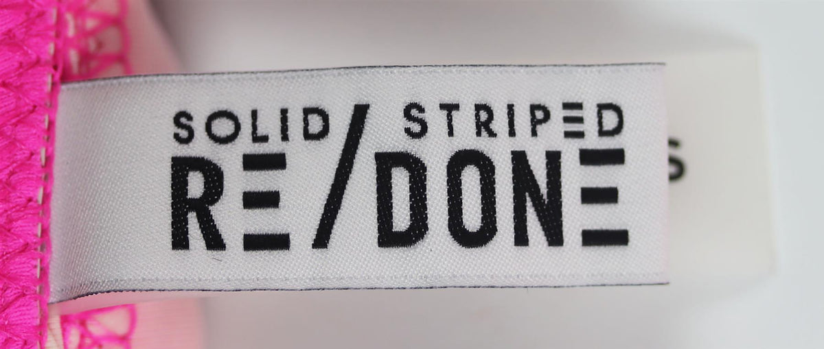 SOLID AND STRIPED + RE/DONE VENICE BANDEAU BIKINI SMALL
