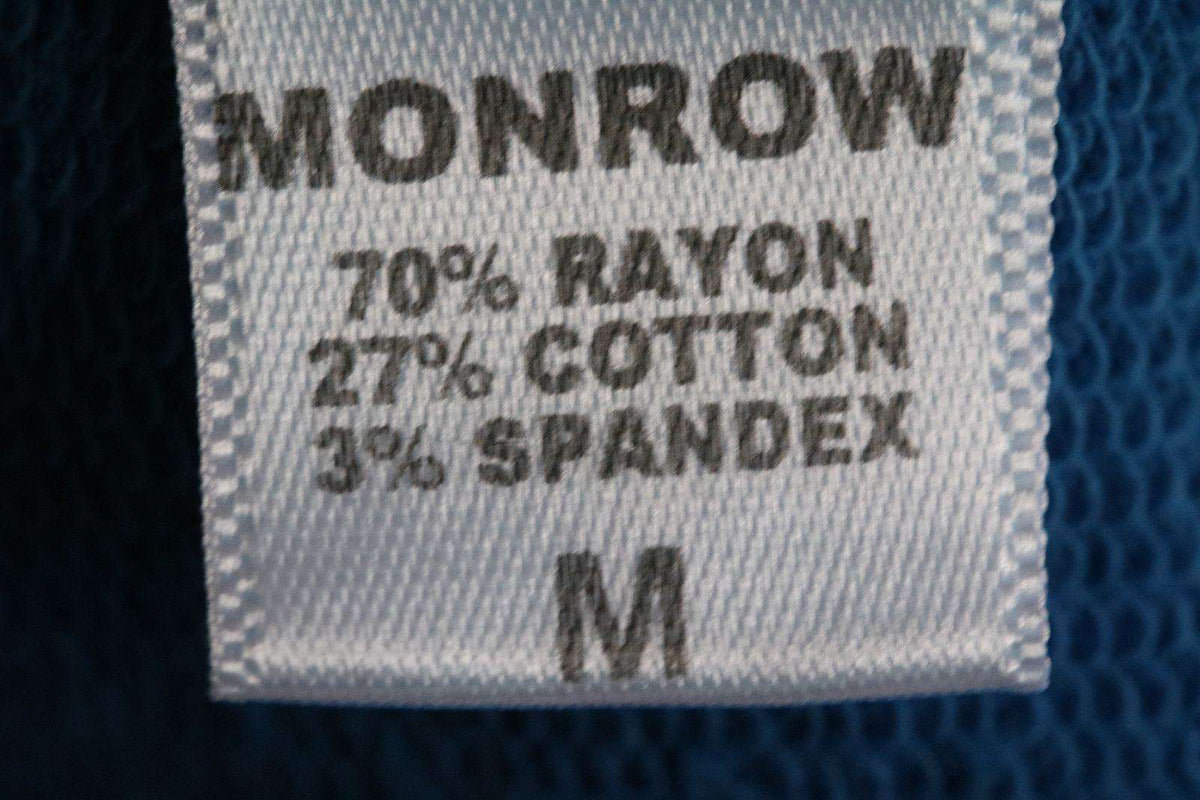 MONROW CLASSIC BLUE COTTON-BLEND SWEATER MEDIUM