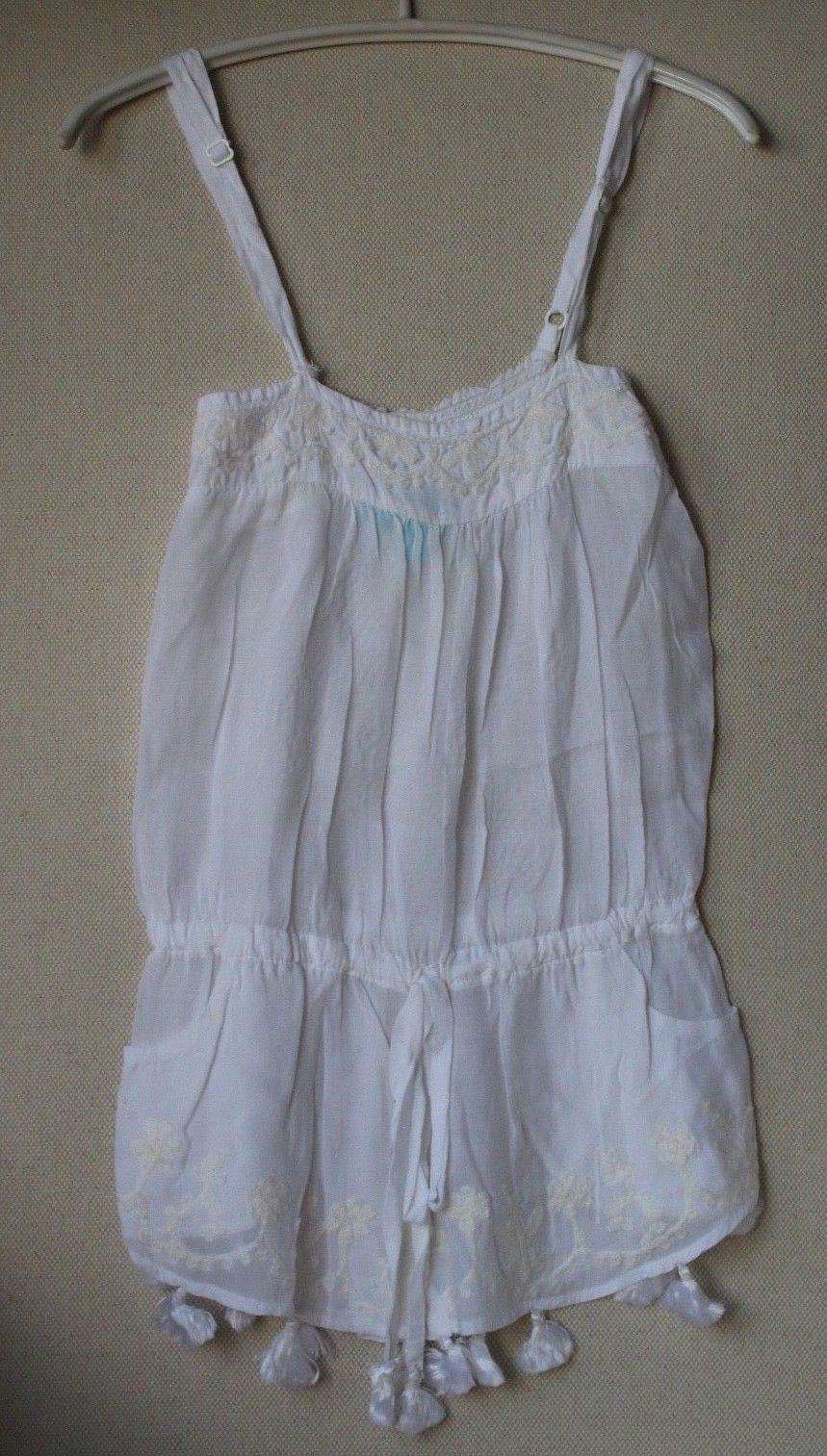 MELISSA ODABASH KIDS GIRLS WHITE PLAYSUIT ROMPER 2 YEARS