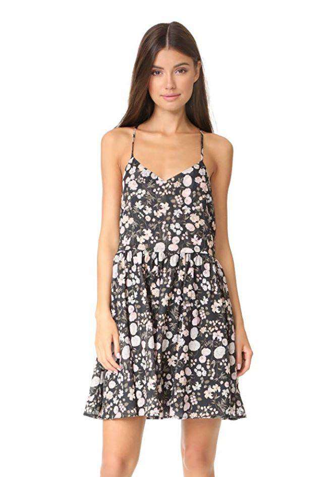 ANINE BING EMILY FLORAL DRESS MEDIUM