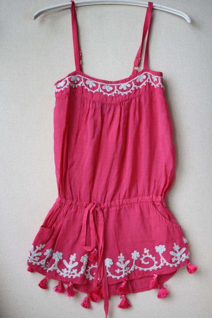 MELISSA ODABASH KIDS BABY EISHA FUCHSIA PLAYSUIT ROMPER 4 YEARS
