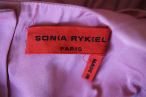 SONIA RYKIEL PARIS GIRLS DUSKY PINK RUFFLE SATIN TAFFETA DRESS 2 YEARS