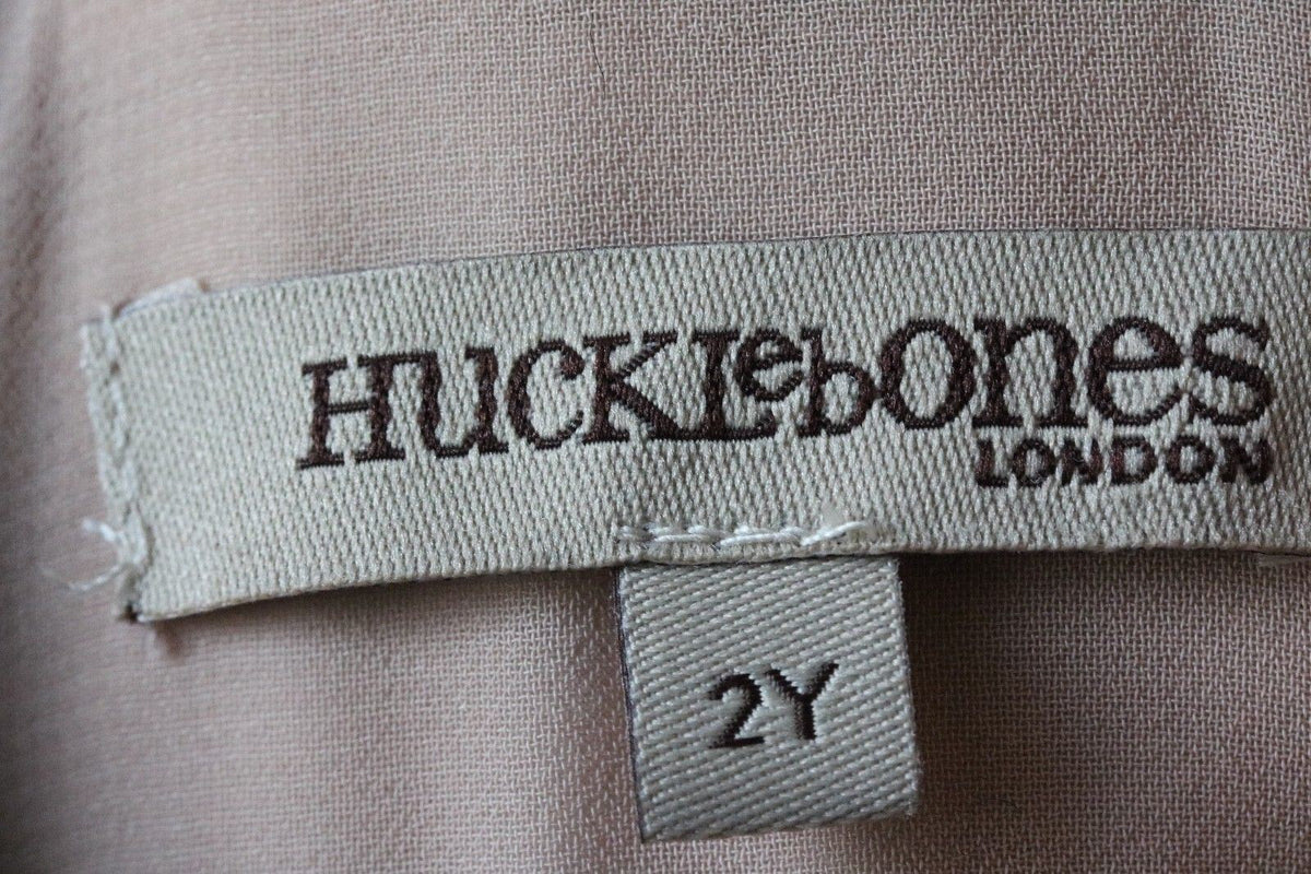 HUCKLEBONES LONDON GIRLS PINK WOOL CAPE 2 YEARS