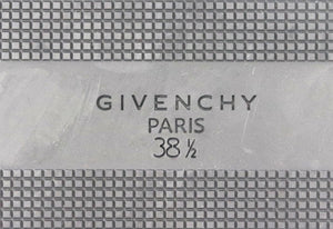 GIVENCHY LOGO EMBELLISHED SUEDE SLIDES EU 38.5 UK 5.5 US 8.5