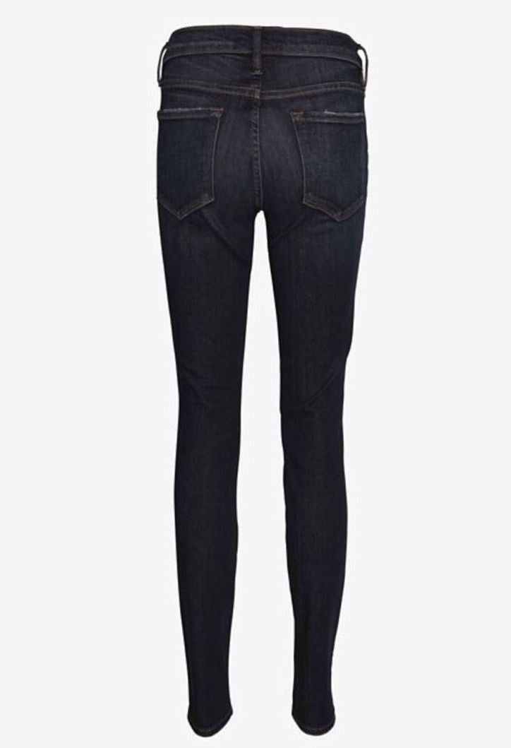 FRAME DENIM LE SKINNY DE JEANNE DISTRESSED JEANS IN LOS FELIZ W25 UK 6/8