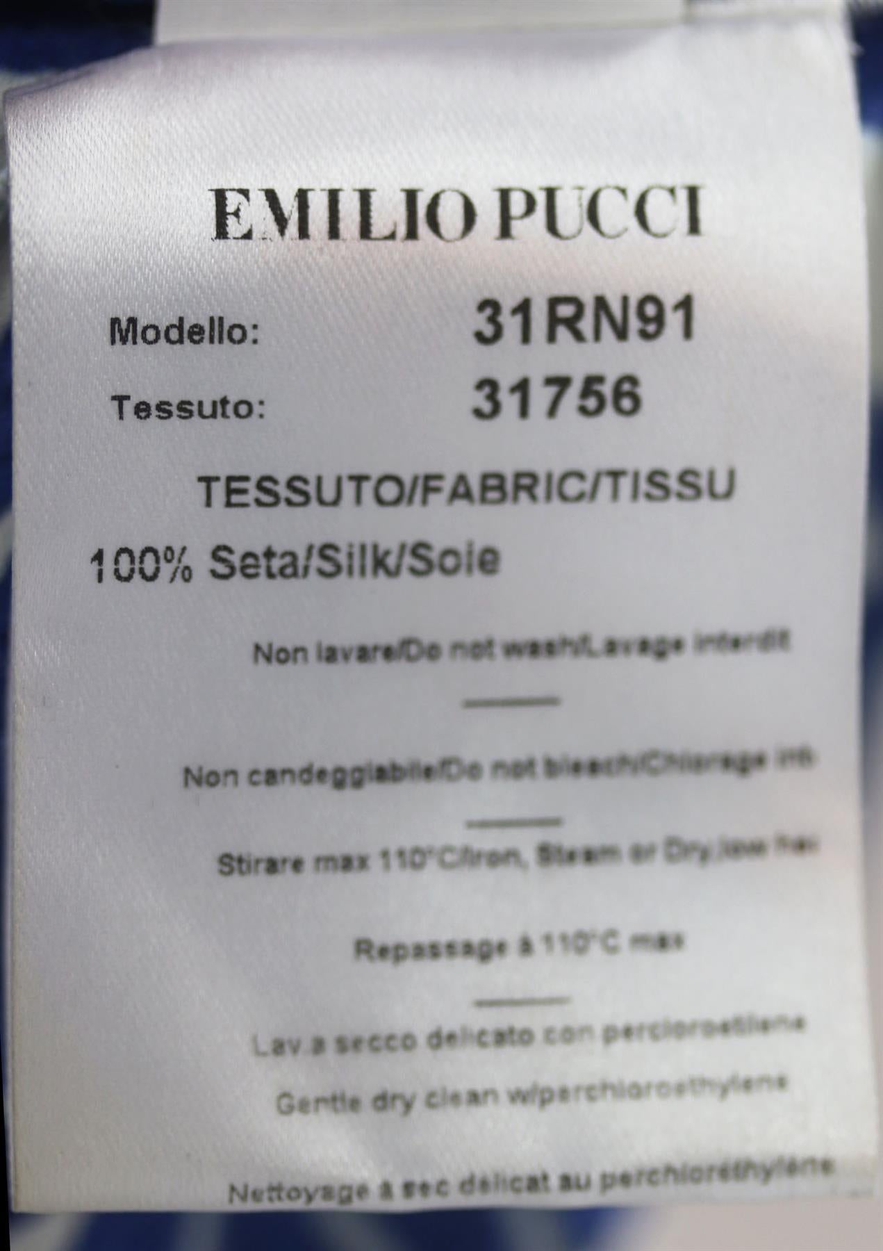 EMILIO PUCCI EMBELLISHED PRINTED SILK MINI DRESS IT 38 UK 6