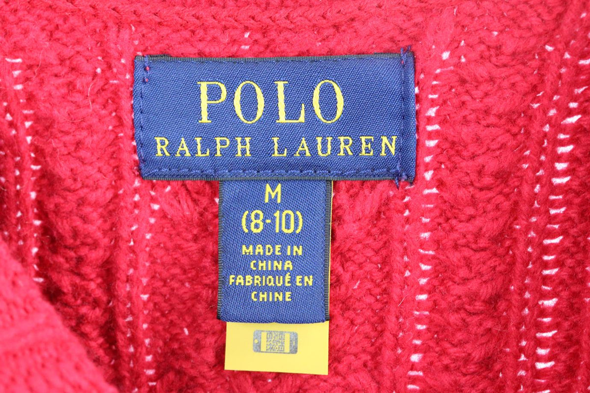 POLO RALPH LAURENT KIDS GIRLS KNITTED DRESS 8-10 YEARS