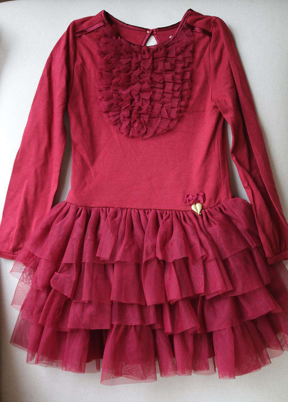ANGEL'S FACE KIDS GIRLS COTTON AND TULLE DRESS 4-5 YEARS