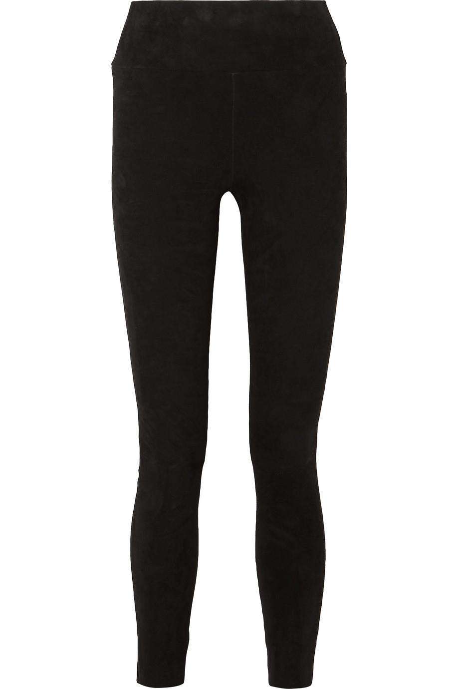 SPRWMN HIGH RISE SUEDE LEGGINGS SMALL