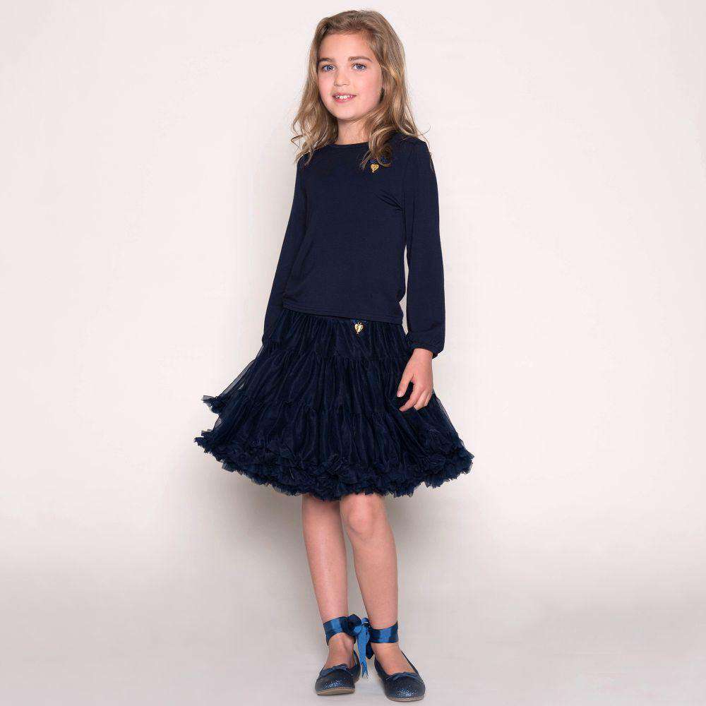 ANGEL'S FACE GIRLS NAVY BLUE TUTU WITH GIFT BOX 4-5 YEARS